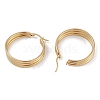 Ion Plating(IP) 201 Stainless Steel Hoop Earrings EJEW-I309-30G-2