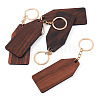 Walnut Wood Pendant Keychains KEYC-TAC0034-06E-2