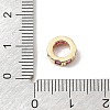 Brass Pave Cubic Zirconia European Beads CU-CBA389D-02G-11-3