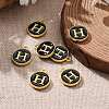 Golden Plated Alloy Charms LS-ENAM-S118-02H-5