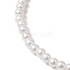 Rond Natural Shell Pearl Beaded Stretch Bracelets for Women BJEW-JB11038-3