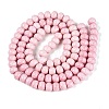 Opaque Baking Paint Glass Beads Strands GLAA-Q110-03A-01-2