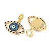 Rack Plating Brass Micro Pave Cubic Zirconia Pendant KK-H486-20G-05-2