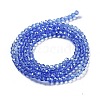 Electroplate Transparent Glass Beads Strands EGLA-A035-T3mm-A14-2