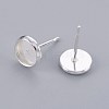 304 Stainless Steel Stud Earring Findings LS-STAS-F188-01P-A-1