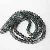 Baking Paint Glass Beads Strands DGLA-YW0002-01B-01-1