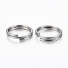 Tarnish Resistant 304 Stainless Steel Split Rings STAS-H413-05P-C-2