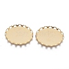 304 Stainless Steel Cabochon Settings X-STAS-P249-13A-G-1