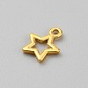 Alloy Open Back Bezel Pendants FIND-WH0152-473C-G-2