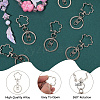18Pcs Alloy Keychain Clasps KEYC-SC0001-72P-5