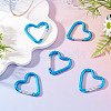 5Pcs Zinc Alloy Spring Gate Rings FIND-TA0009-73C-5
