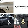 Zinc Alloy Car Stickers DIY-FH0001-005-7