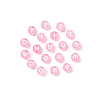 Transparent Pink Acrylic Beads TACR-YW0001-08K-3
