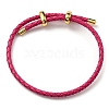 Leather Braided Cord Bracelets BJEW-G675-06G-2