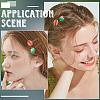 80Pcs Alloy Hair Bobby Pin Cabochon Settings FIND-SC0021-62-5