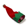 Christmas Clothes Felt Cloth & Iron Wine Bottle Cover Decoration DJEW-K027-02D-3