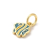 Rack Plating Brass Enamel Charms KK-Z056-49G-2