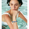 60Pcs 12 Colors Blue Color Theme Glass European Beads GPDL-TA0001-10-9