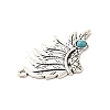 Retro Alloy Big Pendants TIBEP-L020-02AS-3