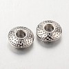 Tibetan Style Alloy Spacer Beads TIBEB-R011-P-FF-2