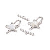 Natural White Shell Toggle Clasps KK-E068-VC186-4