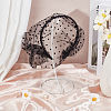 Polyester Mesh Veil Hair Bands OHAR-WH0021-63B-5