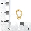 Brass Micro Pave Clear Cubic Zirconia Twister Clasps KK-L219-01G-02-3