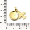 Brass Enamel Pendants KK-M309-05G-3