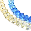 Transparent Painted Glass Beads Strands X1-DGLA-A034-T8mm-A13-4