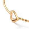 201 Stainless Steel Hollow Out Heart Bangle BJEW-P285-01G-3