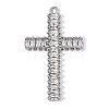 304 Stainless Steel Pave Clear Cubic Zirconia Pendants CU-OY002-24P-01-1
