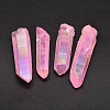 Dyed Nuggets Natural Electroplated Crystal Pendants G-A144-10D-1