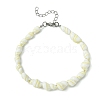 Natural Shell Beads Anklets AJEW-AN00619-3