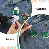 40Pcs 8 Styles Saint Patrick's Day Cloth Polyester Embroider Sew On Patches PATC-TA0001-60-5
