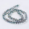 Electroplate Glass Beads Strands X-GLAA-K025-HR-8mm-A01-2