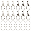 ARRICRAFT 20Pcs 2 Colors Zinc Alloy Rock Climbing Carabiners KEYC-AR0001-02-1