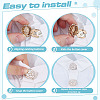 6Pcs Flower Alloy Resin Cufflinks FIND-ME0003-15G-02-3