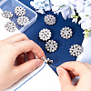 Gorgecraft 10Pcs 1-Hole Alloy Rhinestone Shank Buttons BUTT-GF0003-72P-6