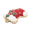 Christmas Theme Alloy Enamel Pendants ENAM-D060-04E-2