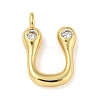 Rack Plating Brass Micro Pave Cubic Zirconia Pendants KK-A200-24G-U-1