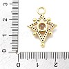 Brass Micro Pave Cubic Zirconia Pendants KK-L228-17G-3