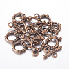 Tibetan Style Alloy Toggle Clasps X-RLF0715Y-2
