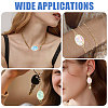 32Pcs Alloy Oval Open Back Bezel Connector Charms FIND-CA0011-77LG-7