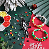 DIY Christmas Barrel Plastic Beads Bracelets Making Kits DIY-SC0027-13-4