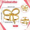 60Pcs Bowknot Alloy Napkin Rings AJEW-DR0002-68-2