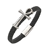 Braided Microfiber Leather Cord Bracelets BJEW-Q010-05A-4