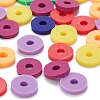 Eco-Friendly Handmade Polymer Clay Beads CLAY-YW0001-24-4
