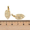 Rack Plating Brass Clear Cubic Zirconia Pendants KK-L236-04B-G-3