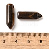 Natural Tiger Eye Pointed Pendants G-C158-05E-3