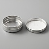 Aluminium Shallow Round Candle Tins AJEW-WH0312-58D-3